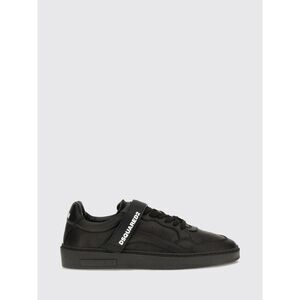 Dsquared2 Men Dsquared2 Low-Top Calf Leather Trainers With Printed Logo